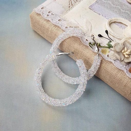 Iced Hoop Earrings - Image 5