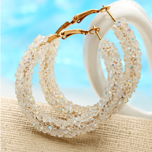 Iced Hoop Earrings - Image 6