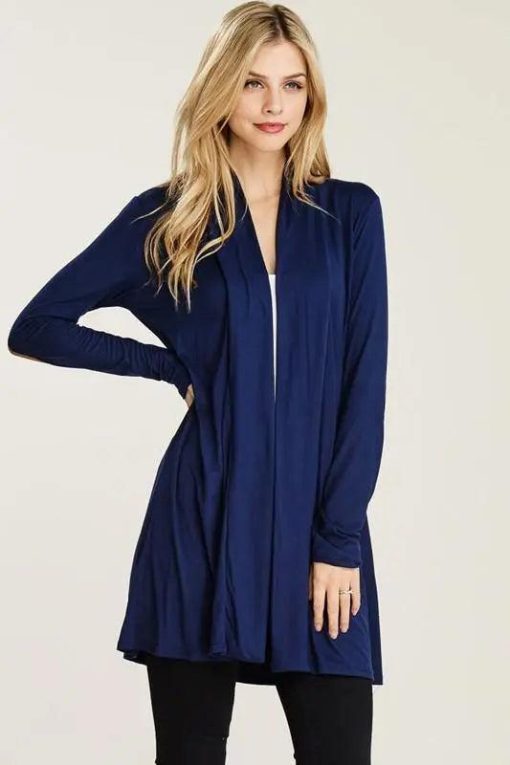 Jacqueline Cardigan with Suede Patches Outerwear - Image 5
