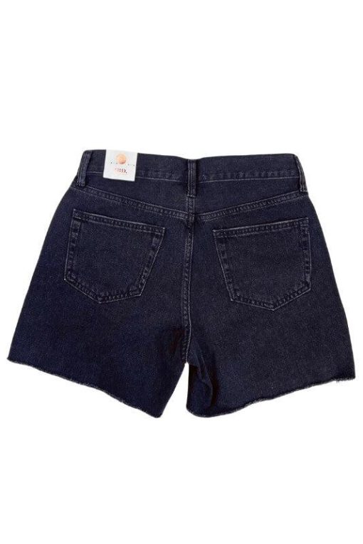 JBD by Just Black Denim Hi-Rise Frayed Shorts - Image 3