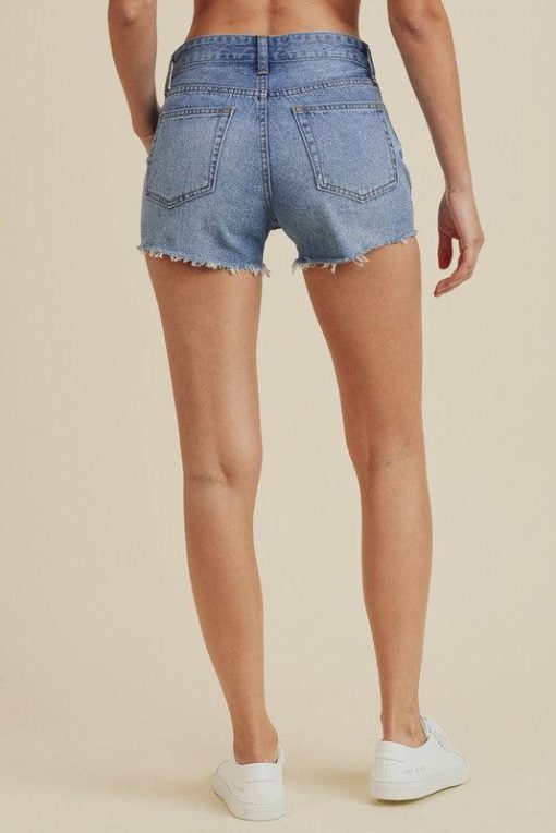 JBD by Just Black Denim Vintage Wash Denim Shorts - Image 4