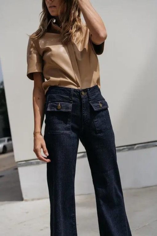 JBD Wide Leg Trouser Jeans | Mature Women's Denim - Image 5