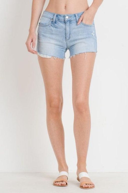 Just USA Destroyed Denim Shorts