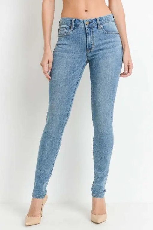 JUST USA Mid-Rise Skinny Jeans | Women's Denim | Mature Denim