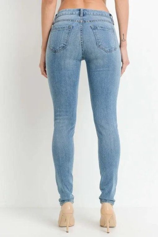 JUST USA Mid-Rise Skinny Jeans | Women's Denim | Mature Denim - Image 3