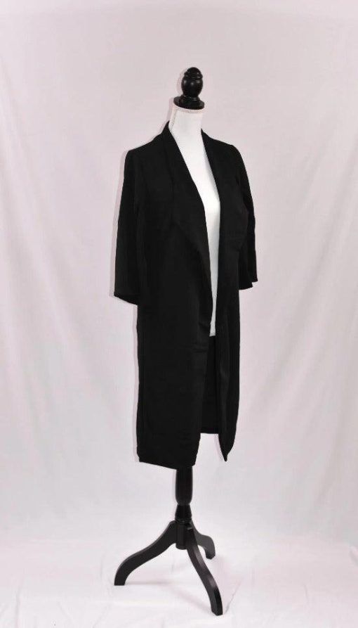 Kala Midi-Length No-Iron Open-Front Lapel Jacket - Image 4