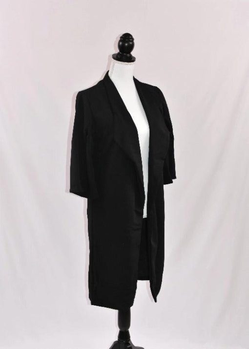Kala Midi-Length No-Iron Open-Front Lapel Jacket - Image 5