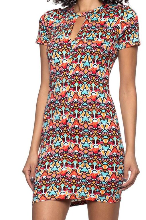 Keyhole Kaleidoscope Dress | Women's Party Dresses