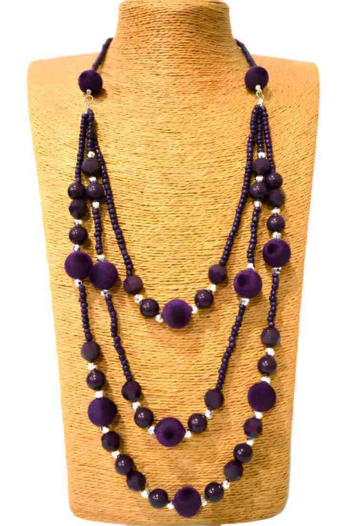 Layered Beaded Necklace | College Gameday Outfits - Image 4