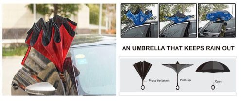 Leopard Parquet Inverted Umbrella - Image 6