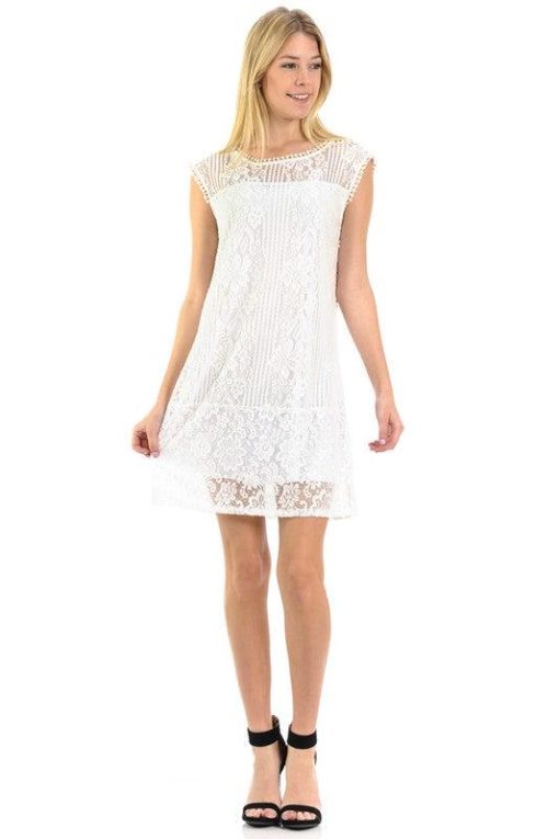 Little White Lace Dress | Women's White Dresses