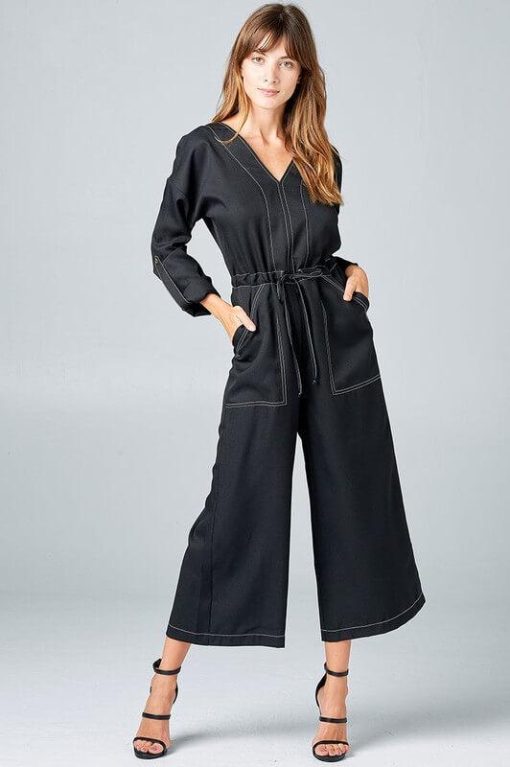 Malaga Black Jumpsuit by Strut & Bolt | Mature Women Clothing