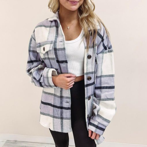 Selena Purple Flannel - Image 4