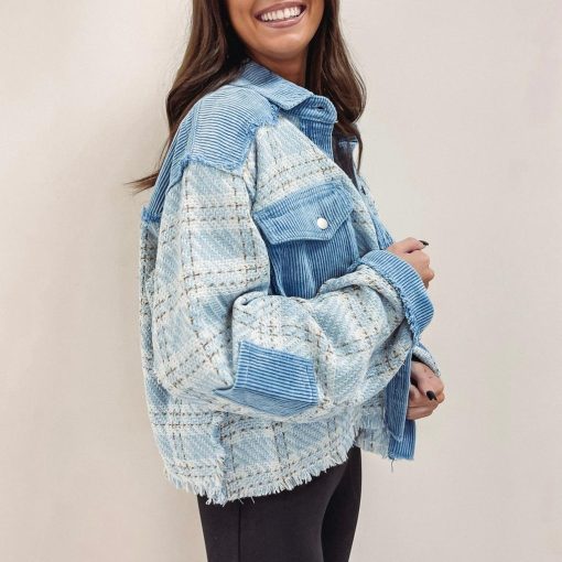 Tweed Denim Jacket - Image 4