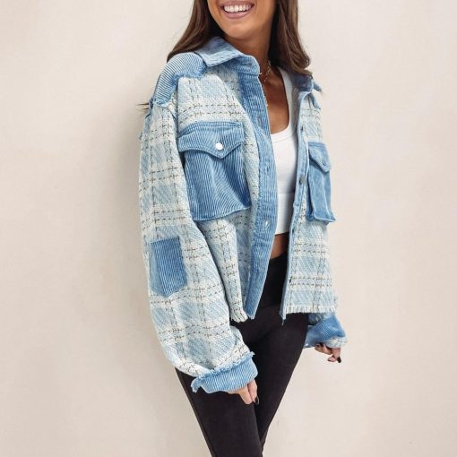 Tweed Denim Jacket - Image 5