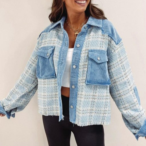 Tweed Denim Jacket - Image 6