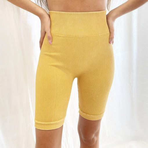 Vintage Wash Biker Shorts - Image 5