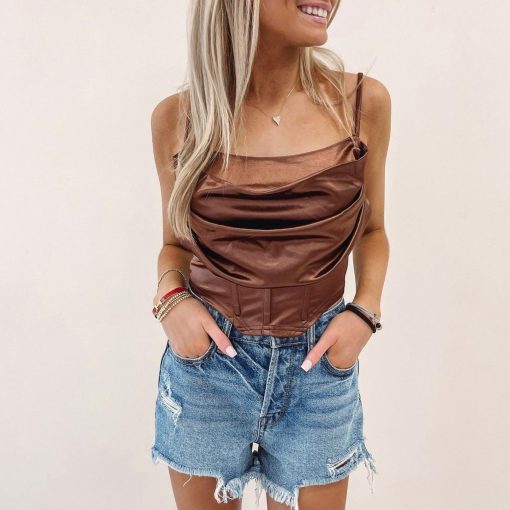 Vivian Silk Corset Top - Image 3