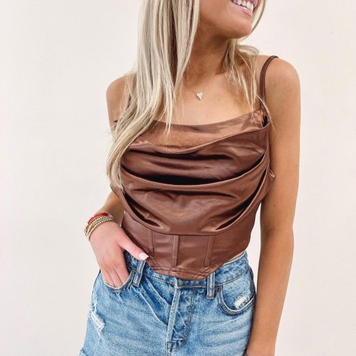 Vivian Silk Corset Top - Image 5