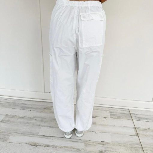 White Cargo Pants - Image 4