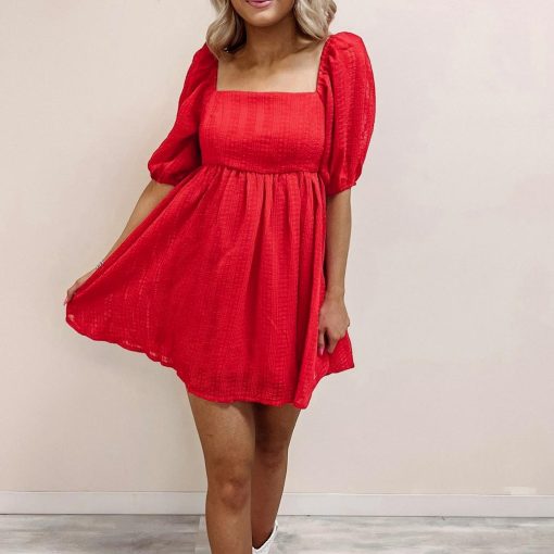 Whitney Red Dress - Image 6
