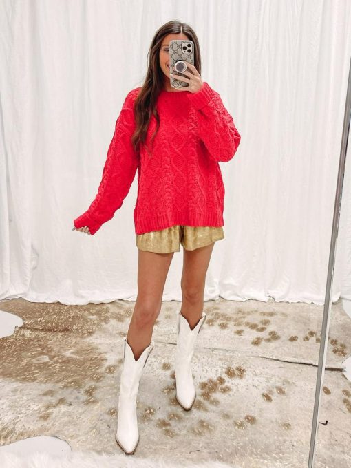 Alexis Red Sweater - Image 4
