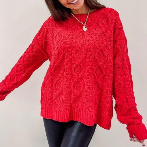 Alexis Red Sweater - Image 5