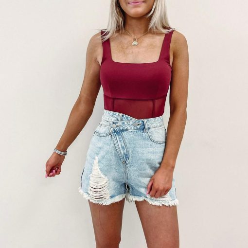 Asymmetric Distressed Shorts - Image 4