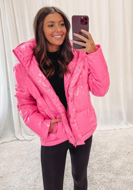 Barbie Pink Puffer Jacket - Image 4