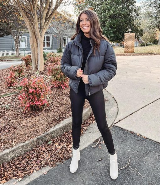 Black Puffer Jacket - Image 3