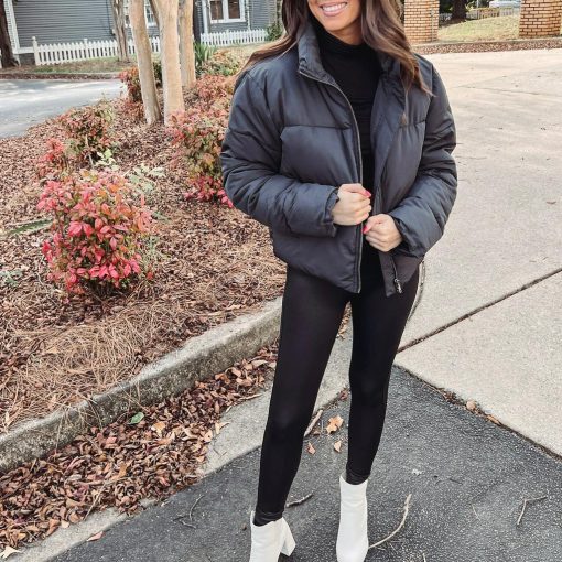 Black Puffer Jacket - Image 5