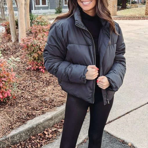 Black Puffer Jacket - Image 6