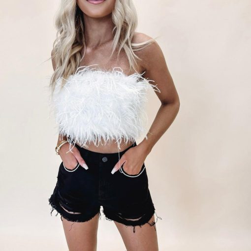 Black Rhinestone Shorts - Image 4