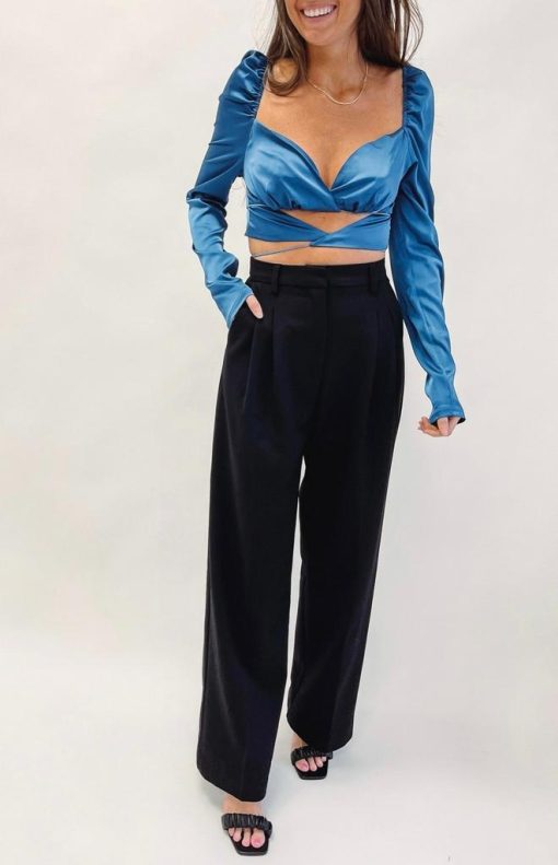 Black Tailored Pants - Image 3