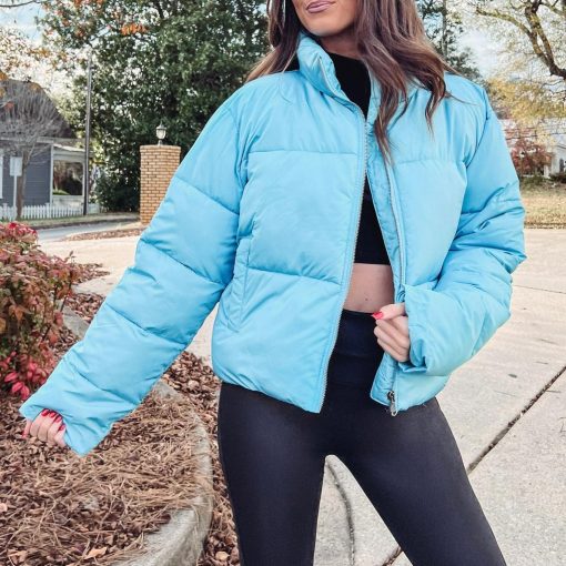 Blue Puffer Jacket - Image 6