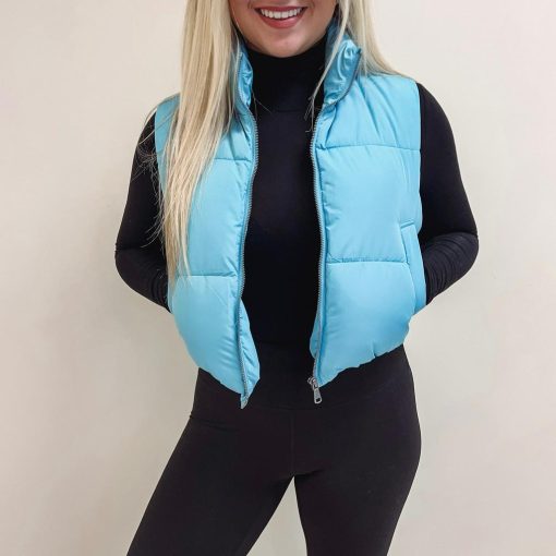 Blue Puffer Vest - Image 3
