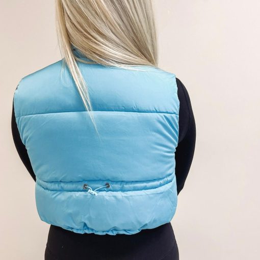 Blue Puffer Vest - Image 4