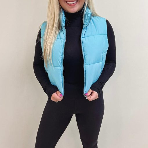 Blue Puffer Vest - Image 5