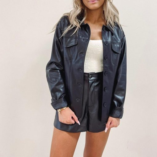 Bonnie Leather Shacket - Image 5