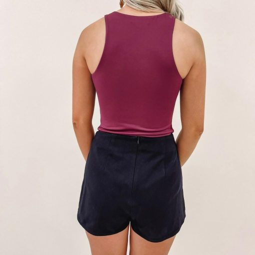 Burgundy Scuba Bodysuit - Image 5