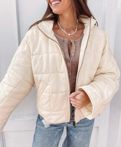 Buttercream Quilted Jacket - Image 5