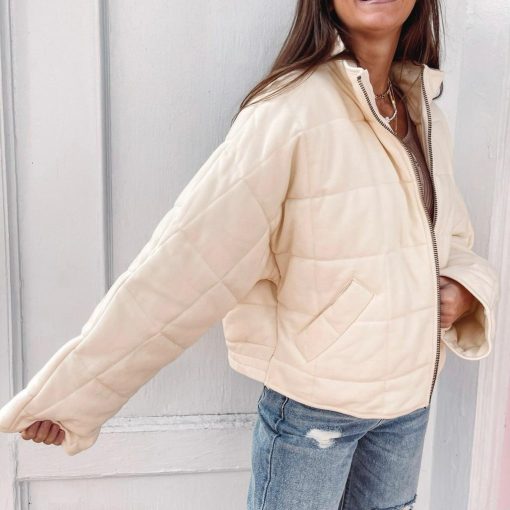 Buttercream Quilted Jacket - Image 6