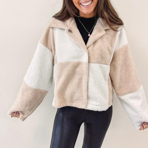 Checkered Tan Jacket - Image 5