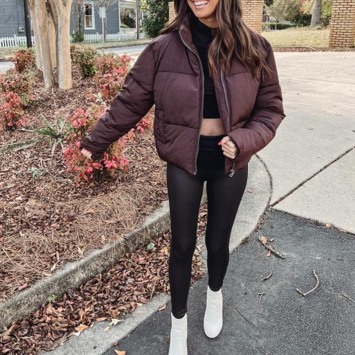 Chocolate Puffer Jacket - Image 3