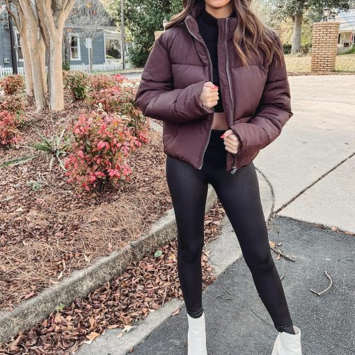 Chocolate Puffer Jacket - Image 5