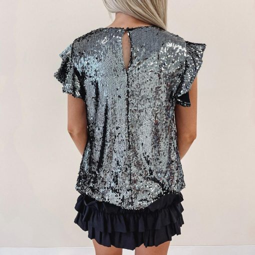 Chrome Sequin Top - Image 3