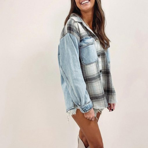 Denim/Flannel Jacket - Image 3