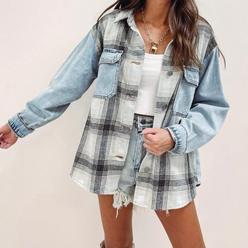 Denim/Flannel Jacket - Image 4