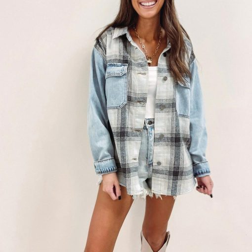Denim/Flannel Jacket - Image 5