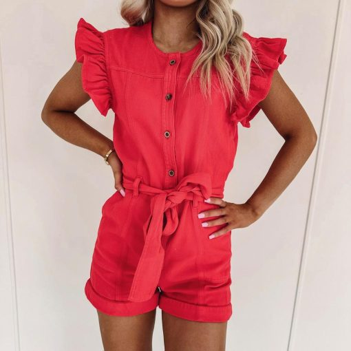 Emersyn Romper – Red - Image 5